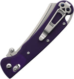 Daggerr Knives Behemoth Slim Crossbar Lock Purple G10 Folding VG-10 Pocket Knife FM024SPRS