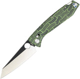Daggerr Knives Alligator DH Crossbar Lock Green & Black G10 Folding MagnaCut Pocket Knife FM81DGRBW