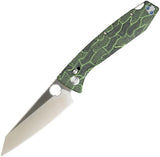 Daggerr Knives Alligator DH Crossbar Lock Green & Black G10 Folding MagnaCut Pocket Knife FM81DGRS