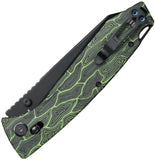 Daggerr Knives Alligator TS Crossbar Lock Green & Black G10 Folding MagnaCut Pocket Knife FM81TGRBK