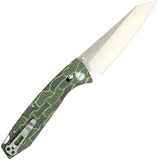 Daggerr Knives Alligator TS Crossbar Lock Green & Black G10 Folding MagnaCut Pocket Knife FM81TGRS