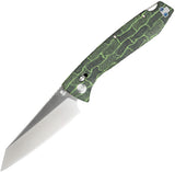 Daggerr Knives Alligator TS Crossbar Lock Green & Black G10 Folding MagnaCut Pocket Knife FM81TGRS