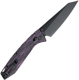 Daggerr Knives Alligator TS Crossbar Lock Purple & Black G10 Folding MagnaCut Pocket Knife FM81TPRBK