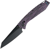 Daggerr Knives Alligator TS Crossbar Lock Purple & Black G10 Folding MagnaCut Pocket Knife FM81TPRBK