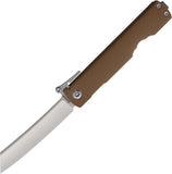 Daggerr Knives Higonokami Framelock Brown Steel Folding VG-10 Pocket Knife HGBRSW