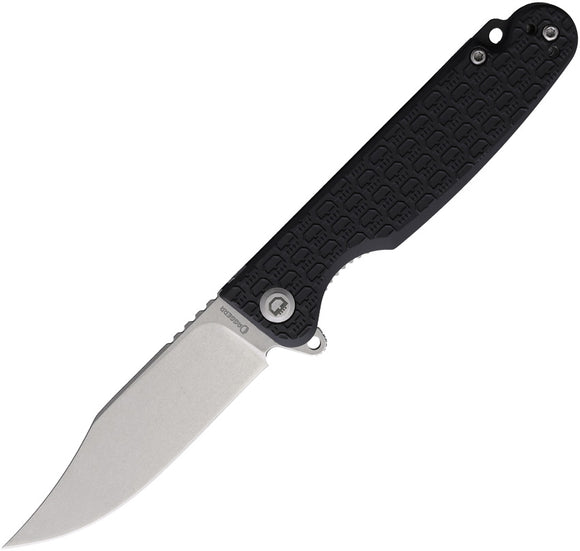 Daggerr Knives Leprechaun Linerlock Black FRN Folding 8Cr14MoV Pocket Knife LPMBKSW