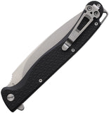 Daggerr Knives Pero Linerlock Black FRN Folding 8Cr14MoV Pocket Knife PRFBKSW