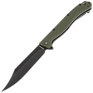 Daggerr Knives Toothpick Linerlock OD Green FRN Folding 8Cr14MoV Pocket Knife TPFOLBW