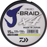 Daiwa J-Braid Line 15/150 Yellow Fishing Line JB4U15150FY