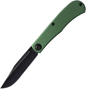 Daedalus Knife Co. Lab Linerlock Green Aluminum Folding 154CM Pocket Knife CL3