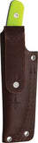 Dark Pines Skyline Day Glow Green G10 AEB-L Fixed Blade Knife w/ Sheath K010