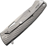DPx Gear Aculus 3D Framelock Gray Titanium Folding MagnaCut Pocket Knife DPACF050