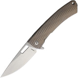 DPx Gear Aculus 3D Framelock Bronze Titanium Folding MagnaCut Pocket Knife DPACF051