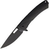 DPx Gear Aculus 3D Framelock Black Titanium Folding MagnaCut Pocket Knife DPACF052