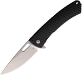 DPx Gear Aculus Framelock Black Aluminum Folding D2 Steel Pocket Knife DPACF053