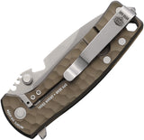 DPx Gear HEST F Framelock Bronze Aluminum Folding M390 Pocket Knife HSF070