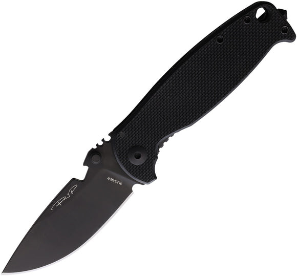 DPx Gear HEST 3.0 Framelock Black G10 Folding Sleipner Steel Pocket Knife HSF305