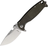 DPx Gear HEST 4.0 Framelock Green Micarta & Titanium Folding MagnaCut Pocket Knife HSF402