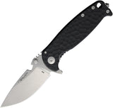 DPx Gear Heat F Framelock Black Aluminum Folding M390 Pocket Knife HSF451