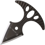 DPx Gear HIT Black Anodized Titanium Bohler M390 Steel Push Dagger w/ Sheath HTX048