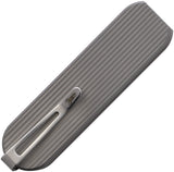 D Rocket Designs Automatic 007 Knife OTF Gray Fluted Titanium Bohler M390 Blade 007F