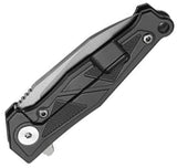 Dreamtech Framelock Black Titanium & Gray Zirconium Folding Bohler M390 Pocket Knife K1339G