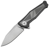 Dreamtech Framelock Black Titanium & Gray Zirconium Folding Bohler M390 Pocket Knife K1339G