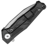 Dreamtech Framelock Black Titanium & Purple Zirconium Folding Bohler M390 Pocket Knife K1339P