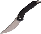 Dreamtech Button Lock Black G10 Folding D2 Steel Upswept Pocket Knife K3052GB