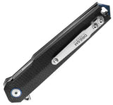 Dreamtech Linerlock Black G10 Folding D2 Steel Tanto Pocket Knife K3395GB