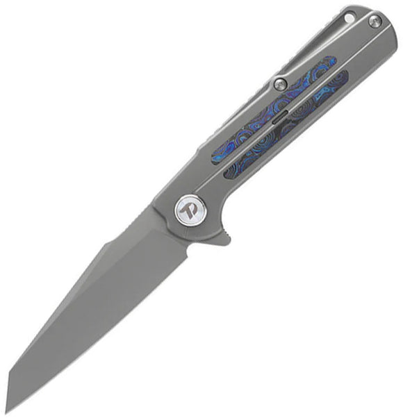 Dreamtech Framelock Gray Titanium & Zirconium Folding Bohler M390 Pocket Knife K3403Z