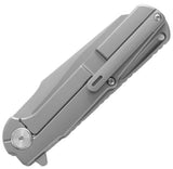 Dreamtech Framelock Gray Titanium & Zirconium Folding Bohler M390 Pocket Knife K3403Z