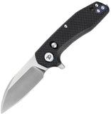 Dreamtech Axis Lock Black G10 Folding D2 Steel Sheepsfoot Pocket Knife K3435GB