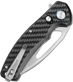 Dreamtech Axis Lock Carbon Fiber Folding D2 Steel Drop Pt Pocket Knife K3444CF