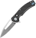 Dreamtech Axis Lock Carbon Fiber Folding D2 Steel Drop Pt Pocket Knife K3444CF
