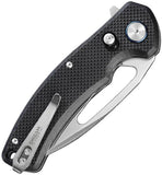 Dreamtech Axis Lock Black G10 Folding D2 Steel Drop Pt Pocket Knife K3444GB