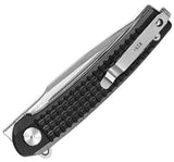 Dreamtech Linerlock Black Frag G10 Folding D2 Steel Pocket Knife 3613GB