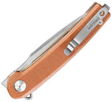 Dreamtech Linerlock Natural Micarta Folding D2 Steel Pocket Knife K3613MO