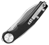 Dreamtech Linerlock Black G10 Folding D2 Steel Pocket Knife K3618GB