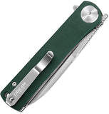 Dreamtech Linerlock Green G10 Folding D2 Steel Pocket Knife K3896GGR