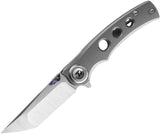 Dreamtech Button Lock Gray Titanium Folding Bohler M390 Pocket Knife K3915TG