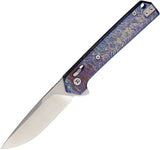 Dreamtech Axis Lock Lightning Strike Titanium Folding D2 Steel Drop Pt Pocket Knife K4032TF
