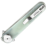 Dreamtech Button Lock Jade G10 Folding 14C28N Sandvik Dagger Pocket Knife K4052GJ