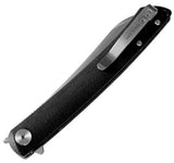 Dreamtech Small Linerlock Black G10 Folding D2 Steel Pocket Knife K4224SB