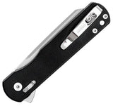 Dreamtech Axis Lock Black G10 Folding D2 Steel Sheepsfoot Pocket Knife K4253B