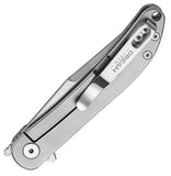 Dreamtech Framelock Gray Titanium Folding D2 Steel Clip Pt Pocket Knife K4366G