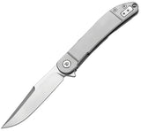 Dreamtech Framelock Gray Titanium Folding D2 Steel Clip Pt Pocket Knife K4366G