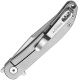 Dreamtech D4366 Framelock Gray Titanium Folding VG-10 Pocket Knife K4366VG