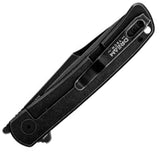 Dreamtech Framelock Black Titanium & Yellow Carbon Fiber Folding D2 Steel Pocket Knife K4368B