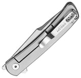 Dreamtech Framelock Gray Titanium & Carbon Fiber Folding D2 Steel Pocket Knife K4368C